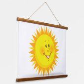 Hout Topped Wandtapijt Zonneschijn Hangend Wandkleed (Gebogen)