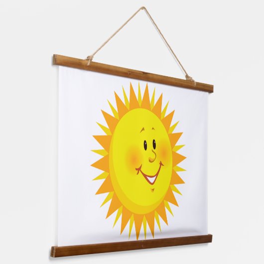 Hout Topped Wandtapijt Zonneschijn Hangend Wandkleed (Gebogen)