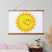 Hout Topped Wandtapijt Zonneschijn Hangend Wandkleed (Slaapkamer)