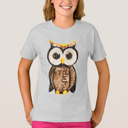 Hout - Uil T-shirt (Voorkant)