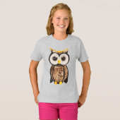 Hout - Uil T-shirt (Voorkant volledig)