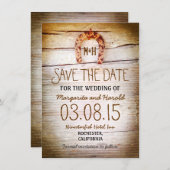 hout uit bijtende hoefijzers, met uitzondering van save the date (Voorkant / Achterkant)
