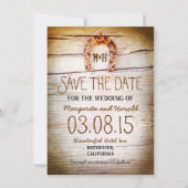 hout uit bijtende hoefijzers, met uitzondering van save the date (Voorkant)