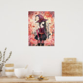 Hout van de Herfst Heks Posterprint Poster (Keuken)