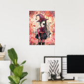 Hout van de Herfst Heks Posterprint Poster (Thuiskantoor)