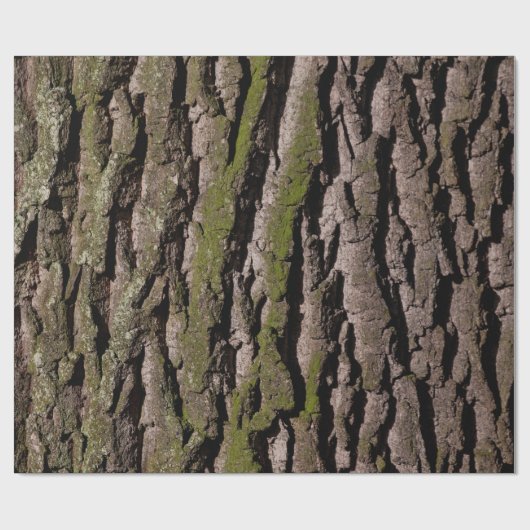 Hout van eikenhout cadeaupapier (Vlak)