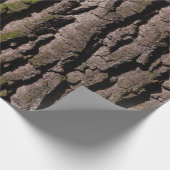 Hout van eikenhout cadeaupapier (Hoek)