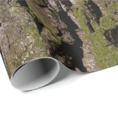 Hout van eikenhout cadeaupapier (Rol Hoek)