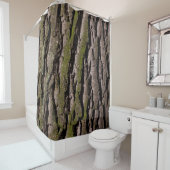 Hout van eikenhout douchegordijn (In situ)