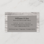 Hout van Landelijke Boom Visitekaartje (Achterkant)