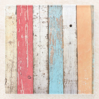  hout: veelkleurige gebarsten textuur. glazen onderzetter