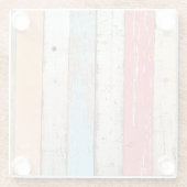 hout: veelkleurige gebarsten textuur. glazen onderzetter (Achterkant)