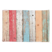  hout: veelkleurige gebarsten textuur. kussensloop (Achterkant)