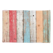hout: veelkleurige gebarsten textuur. kussensloop (Achterkant)