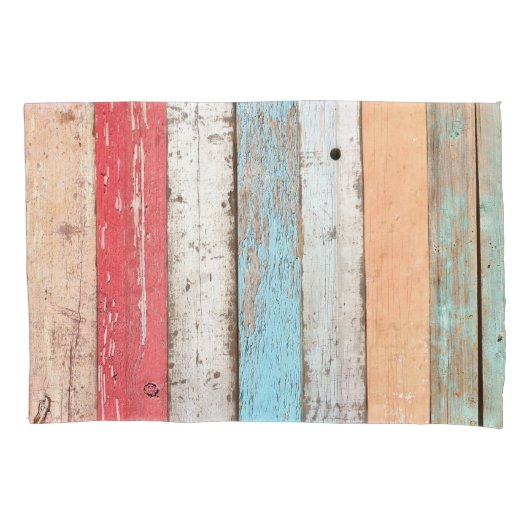 hout: veelkleurige gebarsten textuur. kussensloop (Voorkant)
