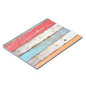 hout: veelkleurige gebarsten textuur. notitieboek (Linkerzijde)