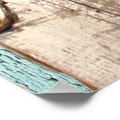  hout: veelkleurige gebarsten textuur. poster (Hoek)