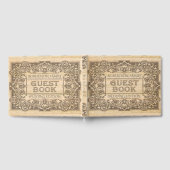  hout verbrand gegraveerd Gastenboek (Volledig)