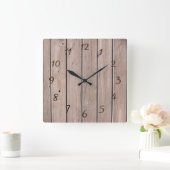 hout vierkante klok (Huis)