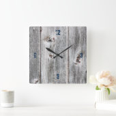  hout vierkante klok (Huis)