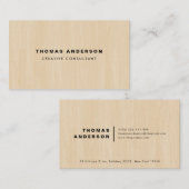 Hout Visitekaartje (Voorkant / Achterkant)