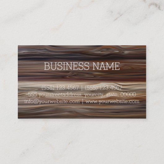 Hout Visitekaartje (Achterkant)