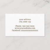 Hout Visitekaartje (Achterkant)