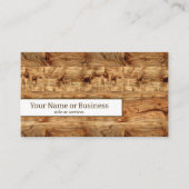 Hout Visitekaartje (Voorkant)