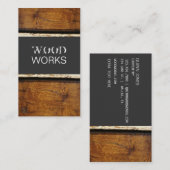 HOUT VISITEKAARTJE (Voorkant / Achterkant)