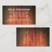 Hout Visitekaartje (Voorkant / Achterkant)