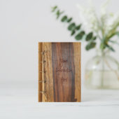 Hout Visitekaartje (Staand voorkant)