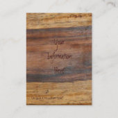 Hout Visitekaartje (Achterkant)