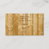 Hout Visitekaartje (Achterkant)