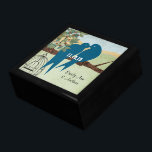Hout Vogelkooi Blauwgroen Kuin Kissende Tortelduif Cadeaudoosje<br><div class="desc">Wedding Black Lacquer Keepomwille Custom Designer Specialized Jewelry Box of Memory Box Elegant Unique Wedding Jubileum kerstcadeaus of Valentijnsdag cadeaus</div>
