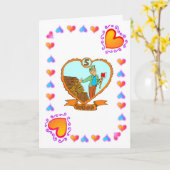 Hout voor 5-jarig jubileum kaart (Gele Bloem)