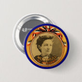 Hout voor President Ronde Button 5,7 Cm (Voorkant /achterkant)