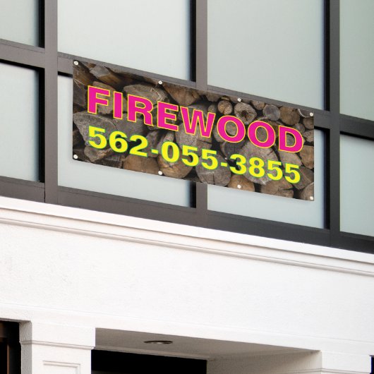 Hout voor Verkoop Aangepaste Banner (Buitenkant Gebouw)