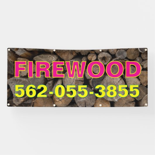 Hout voor Verkoop Aangepaste Banner (Horizontaal)