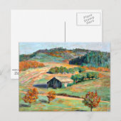 Hout - Vroeg herfstlandschap Briefkaart (Voorkant / Achterkant)