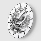 Hout Warbler British Bird Large Clock Grote Klok (Hoek)