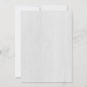 Hout & Waterverf Foliage Kerstmis Diner Party Kaart (Achterkant)