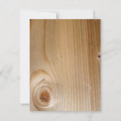 Hout Wedding Invitting - Pine Kaart (Achterkant)