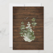 Hout Winter avontuur wacht op koppel Douche Kaart (Achterkant)