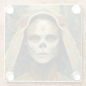 Hout Witch 1 Fantasy Glazen Onderzetter (Achterkant)