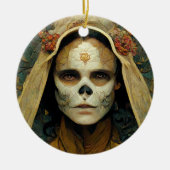 Hout Witch 1 Fantasy Keramisch Ornament (Voorkant)