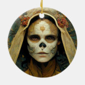 Hout Witch 1 Fantasy Keramisch Ornament (Achterkant)