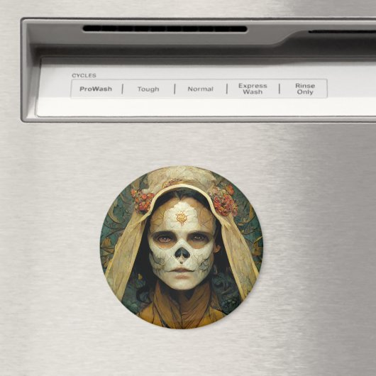 Hout Witch 1 Fantasy Magneet (Insitu (Vaatwasser))