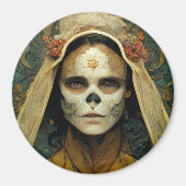 Hout Witch 1 Fantasy Magneet (Voorkant)