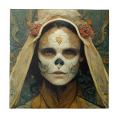 Hout Witch 1 Fantasy Tegeltje (Voorkant)