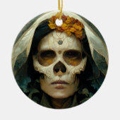 Hout Witch 2 Fantasy Keramisch Ornament (Voorkant)